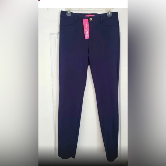NWT Lilly Pulitzer Kelly High Rise Skinny Pant True Navy Size 8 #005166 - Picture 6 of 6